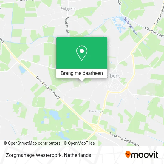 Zorgmanege Westerbork kaart