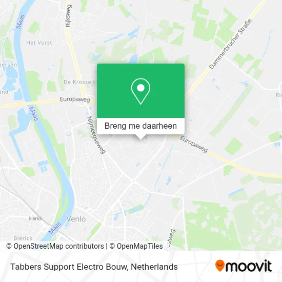 Tabbers Support Electro Bouw kaart