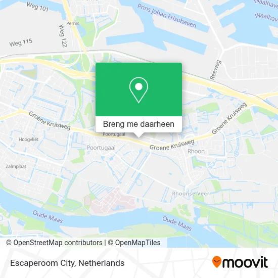 Escaperoom City kaart