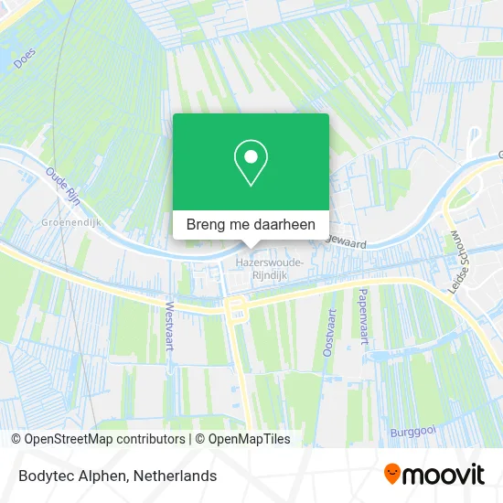 Bodytec Alphen kaart