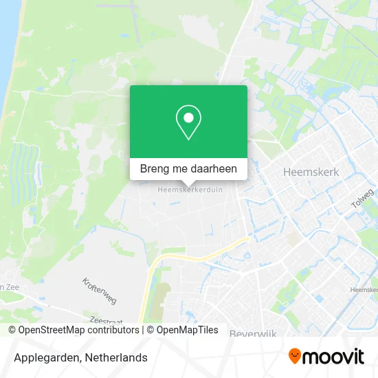 Applegarden kaart