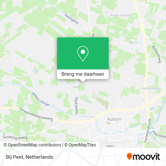 Bij Peet kaart