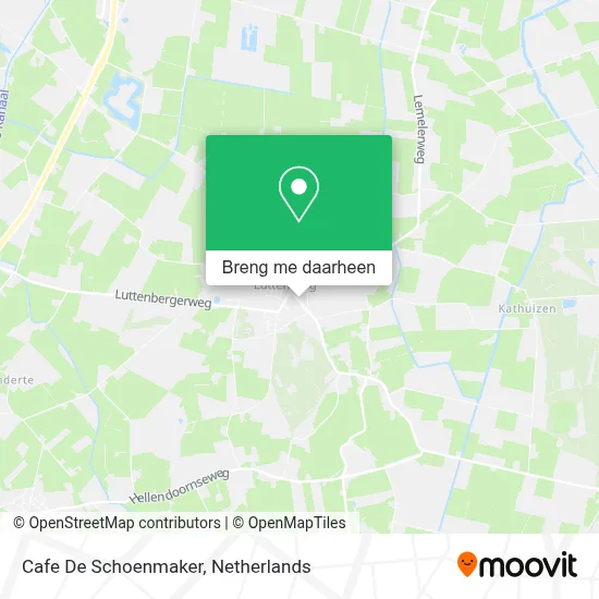 Cafe De Schoenmaker kaart