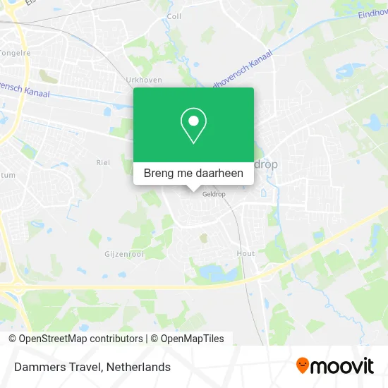 Dammers Travel kaart