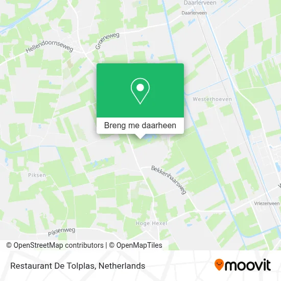 Restaurant De Tolplas kaart