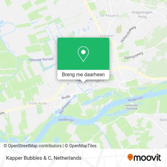 Kapper Bubbles & C kaart