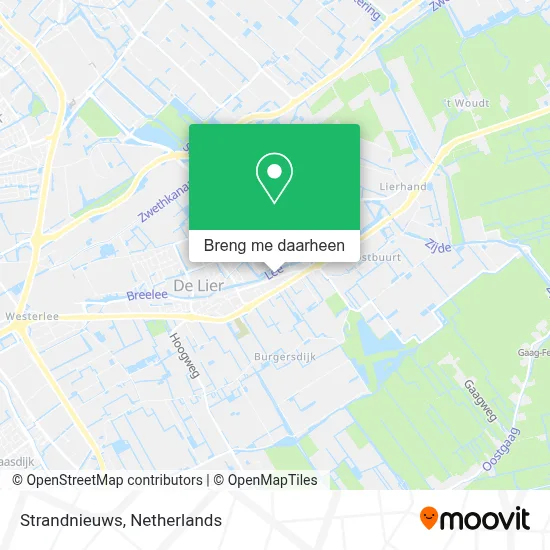 Strandnieuws kaart