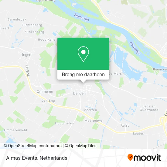 Almas Events kaart
