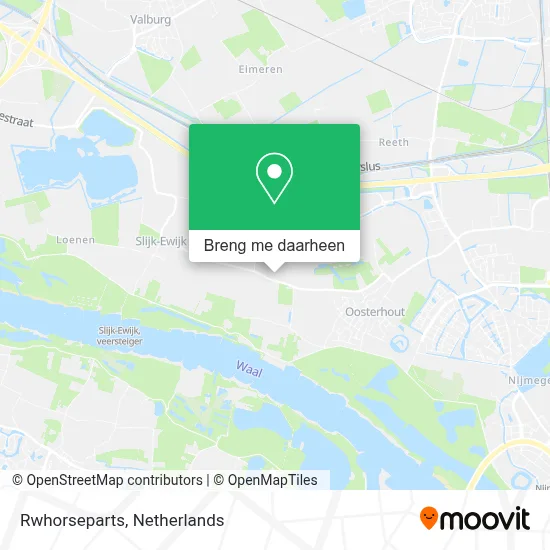 Rwhorseparts kaart