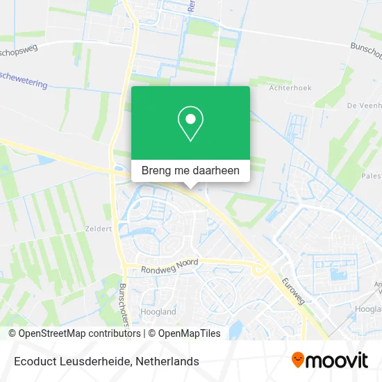 Ecoduct Leusderheide kaart