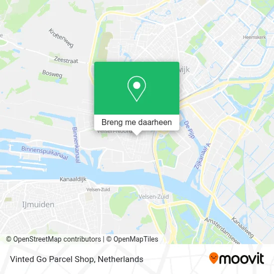 Vinted Go Parcel Shop kaart