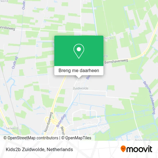 Kids2b Zuidwolde kaart