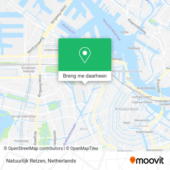 Natuurlijk Reizen kaart