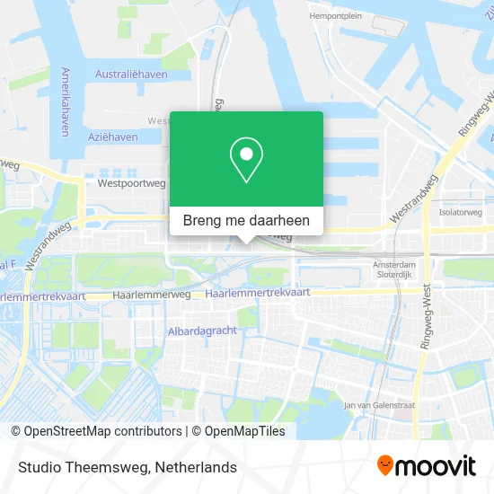 Studio Theemsweg kaart