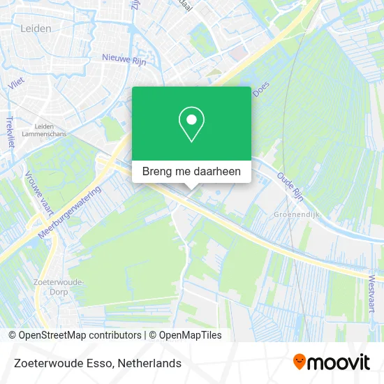 Zoeterwoude Esso kaart