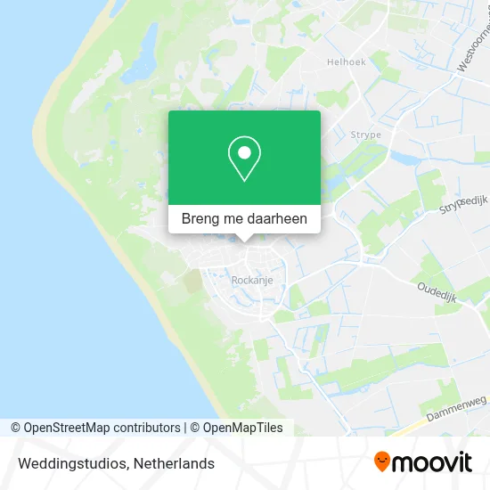 Weddingstudios kaart
