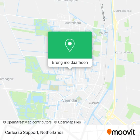 Carlease Support kaart