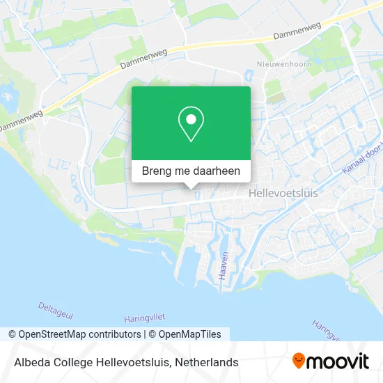 Albeda College Hellevoetsluis kaart