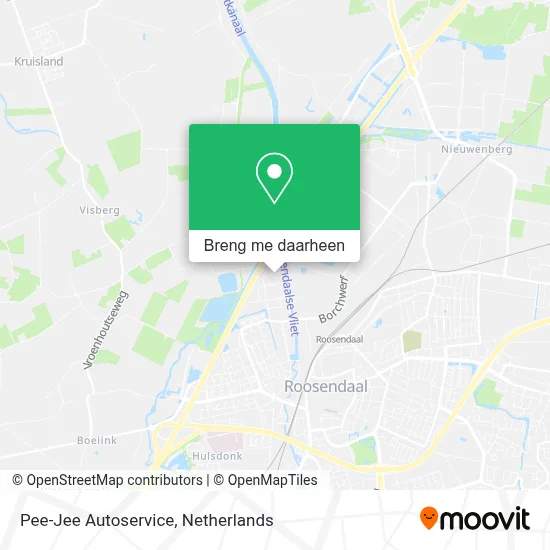 Pee-Jee Autoservice kaart