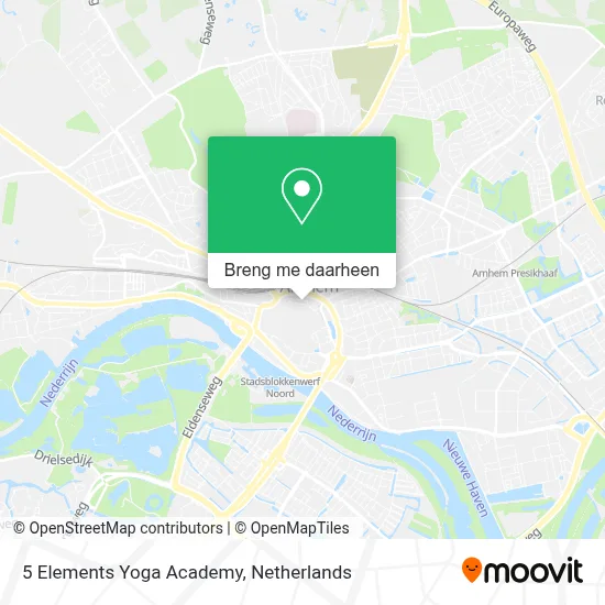 5 Elements Yoga Academy kaart