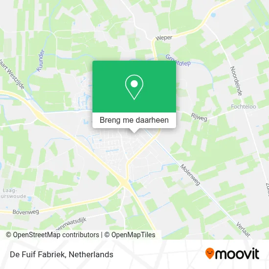 De Fuif Fabriek kaart