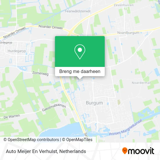 Auto Meijer En Verhulst kaart