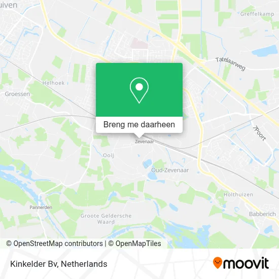 Kinkelder Bv kaart