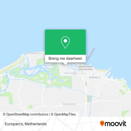 Europarcs kaart