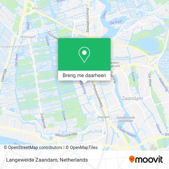 Langeweide Zaandam kaart