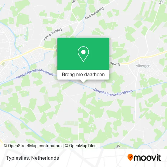 Typieslies kaart