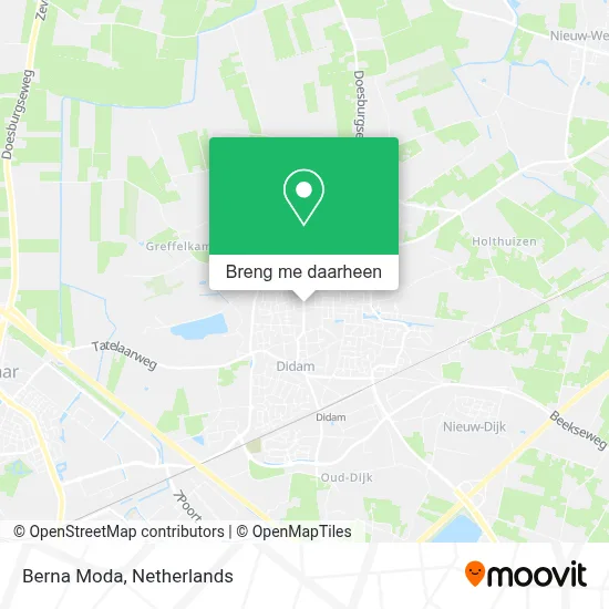 Berna Moda kaart