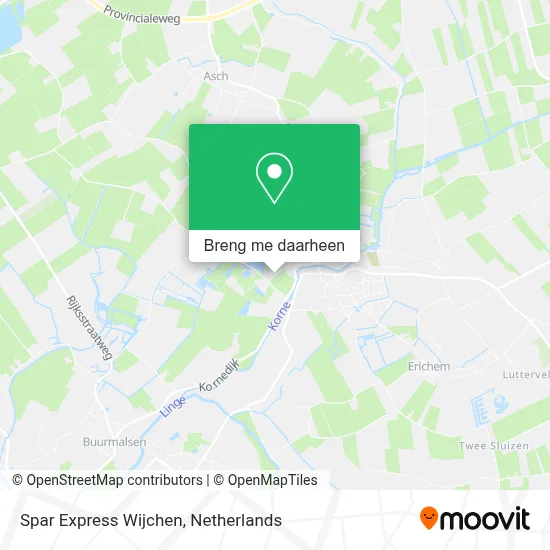 Spar Express Wijchen kaart