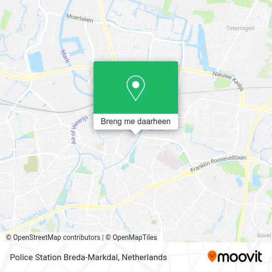 Police Station Breda-Markdal kaart