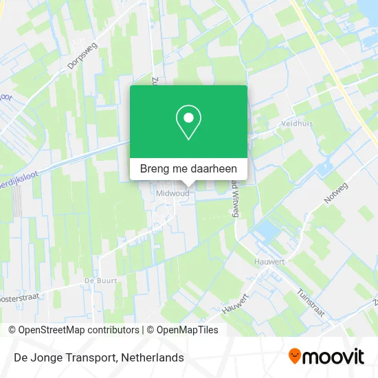 De Jonge Transport kaart
