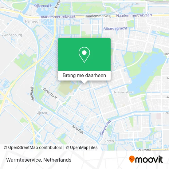 Warmteservice kaart