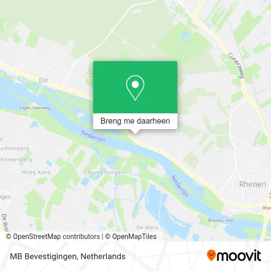 MB Bevestigingen kaart