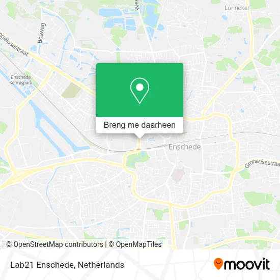 Lab21 Enschede kaart