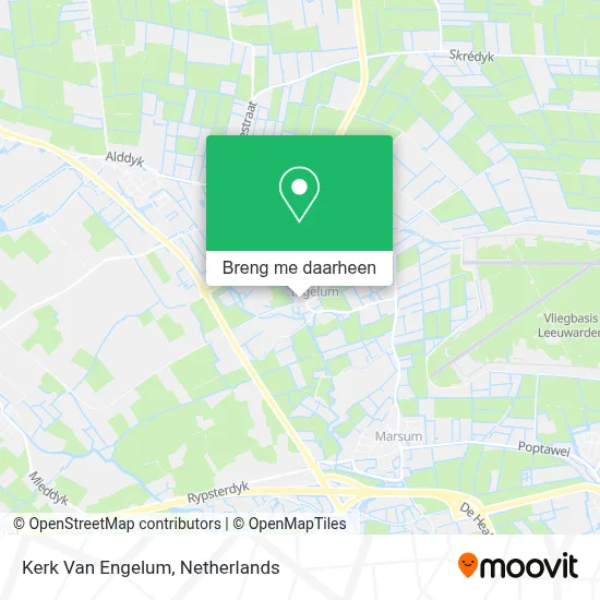 Kerk Van Engelum kaart