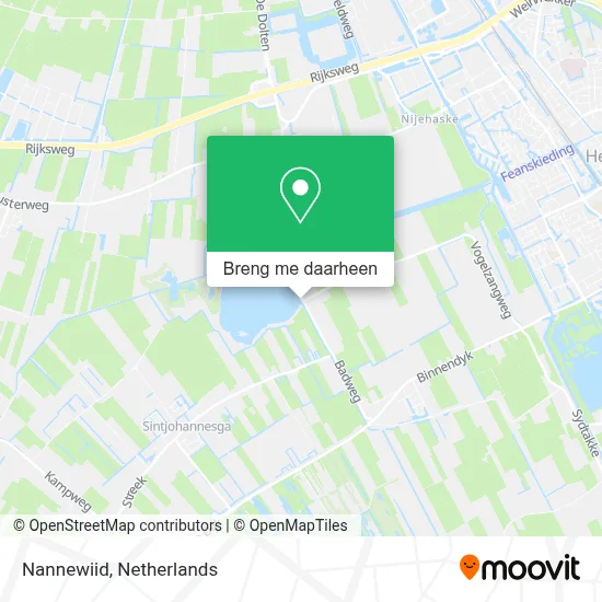 Nannewiid kaart