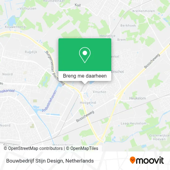 Bouwbedrijf Stijn Design kaart