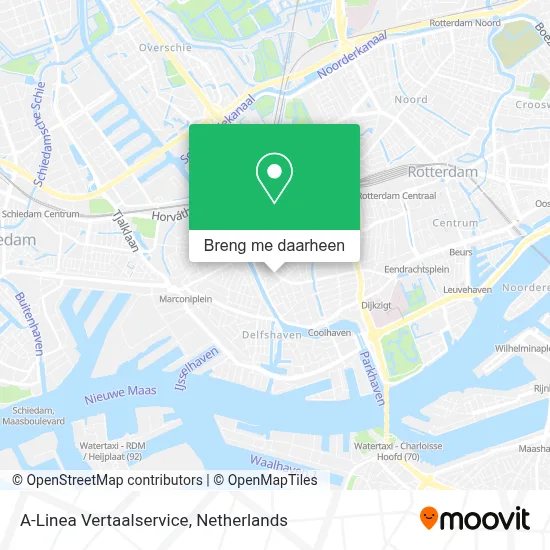 A-Linea Vertaalservice kaart