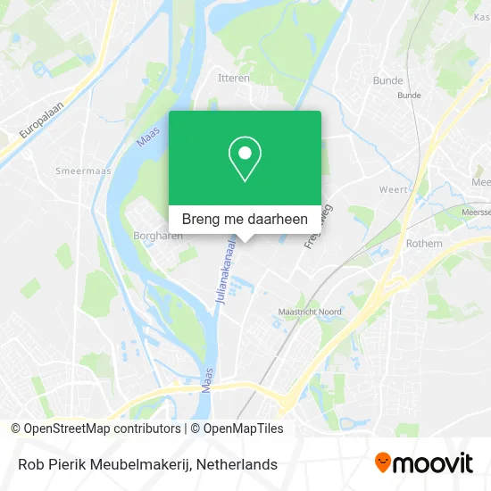 Rob Pierik Meubelmakerij kaart