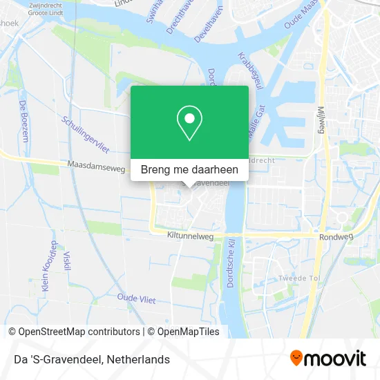 Da 'S-Gravendeel kaart