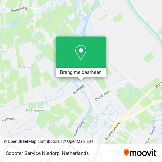 Scooter Service Niedorp kaart
