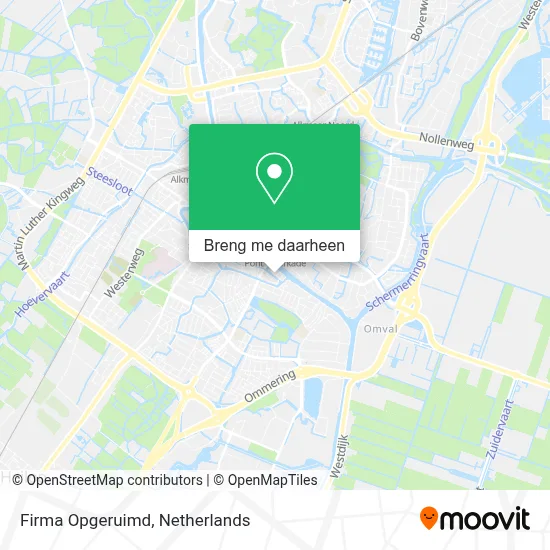 Firma Opgeruimd kaart