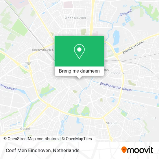 Coef Men Eindhoven kaart