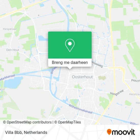 Villa Bbb kaart