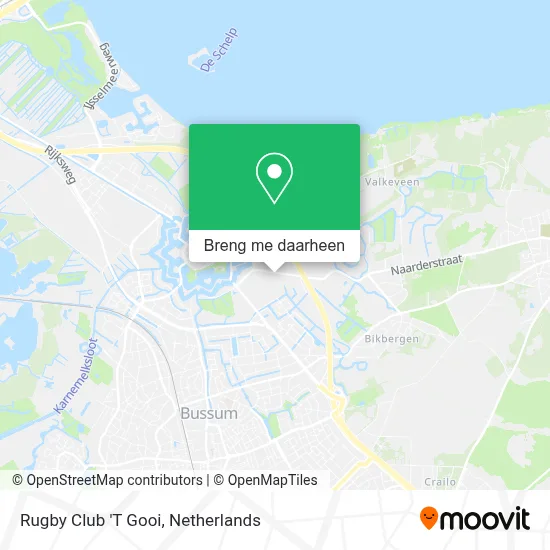Rugby Club 'T Gooi kaart