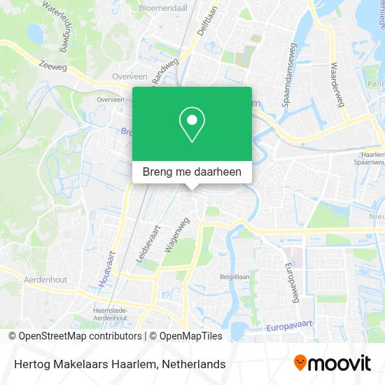 Hertog Makelaars Haarlem kaart