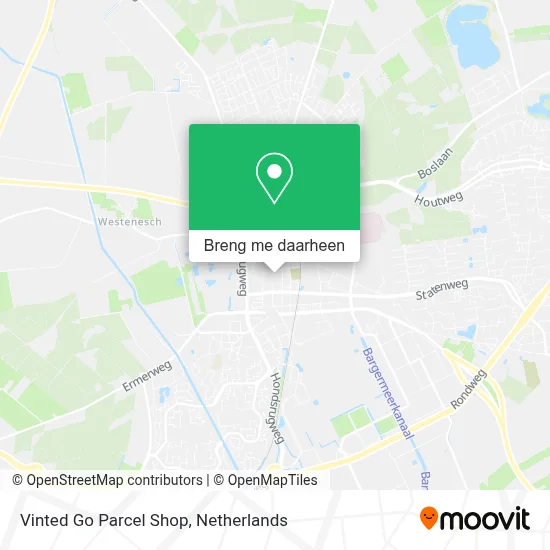 Vinted Go Parcel Shop kaart